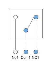 Boîte de signal: Possibilités de connexion - contact libre de potentiel ouvert